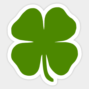 Four Leaf Clover, St Paddys Day Sticker